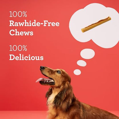 DreamBone DreamSticks with Real Bacon and Cheese Flavor, Rawhide Free Dog Chew Sticks, (Pack of 30)
