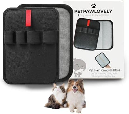 PETPAWLOVELY-1PCS Pet Hair Removal Glove,Electrostatic Pet Hair Remover Glove,Reusable Cat & Dog Hair Remover for Couch,Furniture,Clothing & Bedding,Carpet,Car Seat...Magic Brush Pet Hair