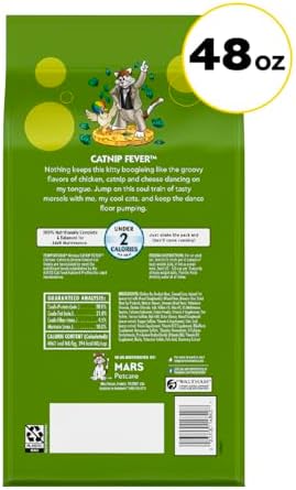 Temptations MixUps Crunchy and Soft Cat Treats, Catnip Fever, 48 oz