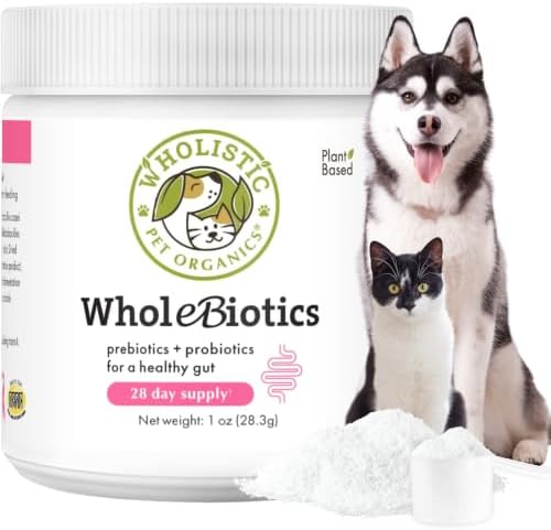 Prebiotics & Probiotics for Dogs & Cats Digestive Health, 1 Oz, 28 Scoops