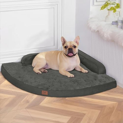 MEKIY Orthopedic Waterproof Dog Bed with Sides for Large Medium Dogs