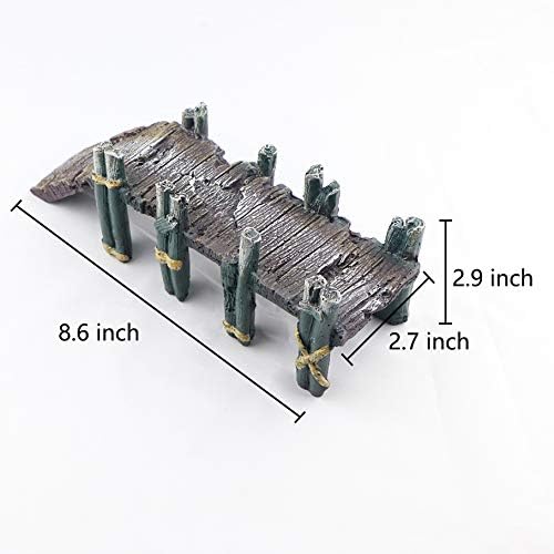 AQUA KT Aquarium Landscape Single-Plank Arch Bridge Drawbridge Rock Decor