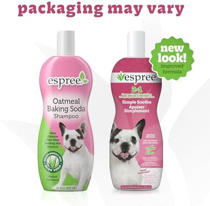Espree Simple Soothe Dog Shampoo & Conditioner, Dog Grooming, 20 oz