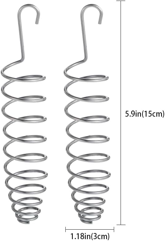 2 Pack Bird Feeder for Cage, Stainless Steel Millet Holder for Bird Cage