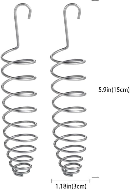 2 Pack Bird Feeder for Cage, Stainless Steel Millet Holder for Bird Cage