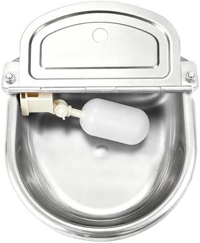 NATGAI Automatic 304 Stainless Steel Waterer Bowl Without Drainage Hole