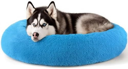 Extra Large Dog Beds, 36in Human Dog Anxiety Relief Comfort Bed(Light Blue)