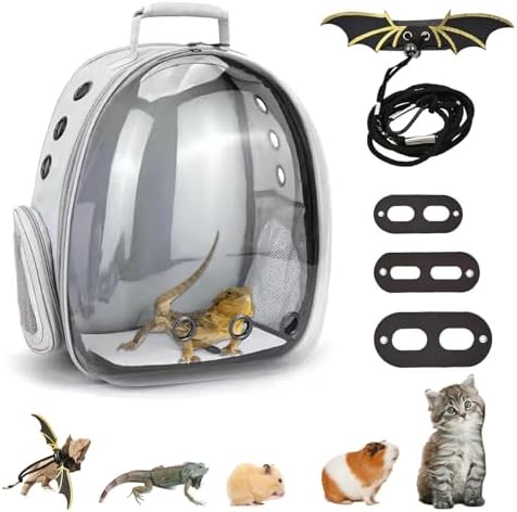 Bearded Dragon Carrier with Harness and Leash Small Pet Carrier