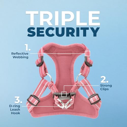 Voyager Step-in Flex Adjustable Dog Harness - Pink, X-Small