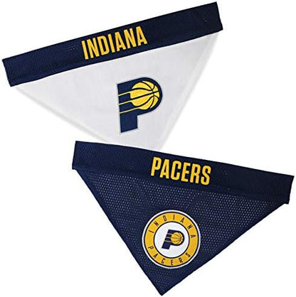 Pets First NBA Dog Bandana - Indiana Pacers Reversible Pet Bandana. 2 Sided Home & Away Sports Bandana with a PREMIUM Embroidery TEAM Logo, Large/X-Large