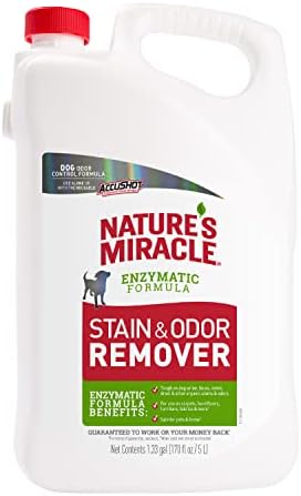 Nature’s Miracle Dog Stain & Odor Remover, Enzymatic Cleaner, 170 oz Refill