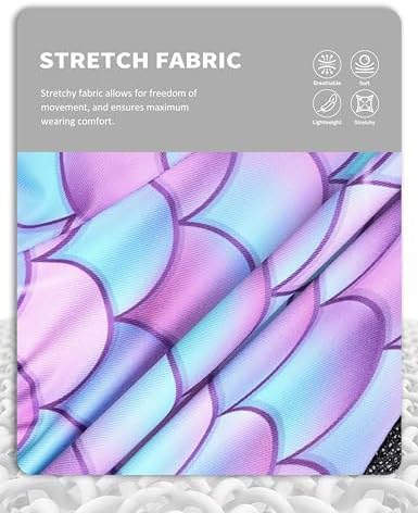Harrison Howard Stretch Fly Mask with Forelock Opening and Patterns Comfortable Breathable Snug Fitting Horse Fly Mask Fish Scale L