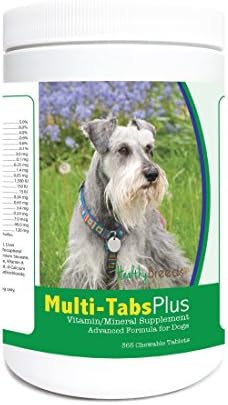 Healthy Breeds Miniature Schnauzer Multi-Tabs Plus Chewable Tablets 365 Count