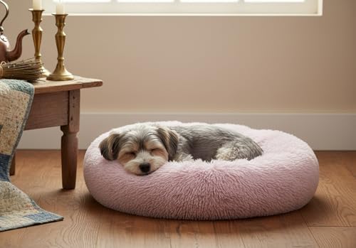 The Dog’s Bed Calming Donut Dog Bed, Machine Washable Removable Zip Cover