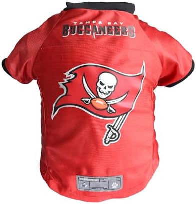 Littlearth NFL Tampa Bay Buccaneers Premium Pet Jersey, Team Color, Large