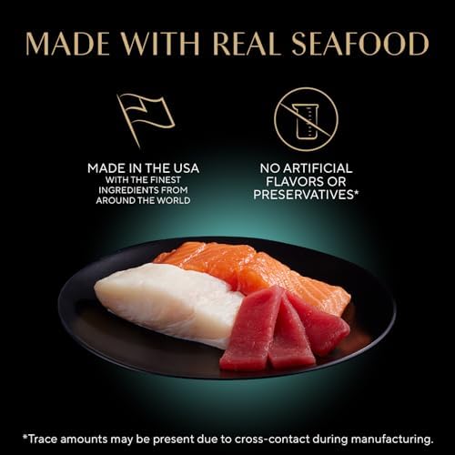 Sheba Perfect Portions Cuts Wet Cat Food, Seafood Multipack, 2.6 oz, 24 ct