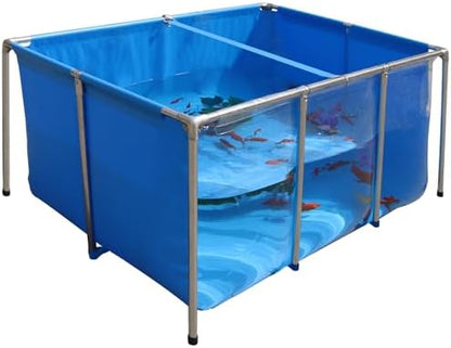 PVC Fish KOI Aquarium Tank w/ Clear View Panel(59.0"L*31.5"W*27.6"H,200Gal)