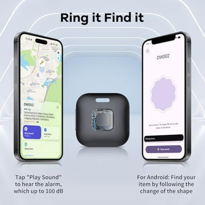 Hoxe Air Tracker Tags-3 Pack for iOS & Android, Smart Tag for Key, Bag, Pet
