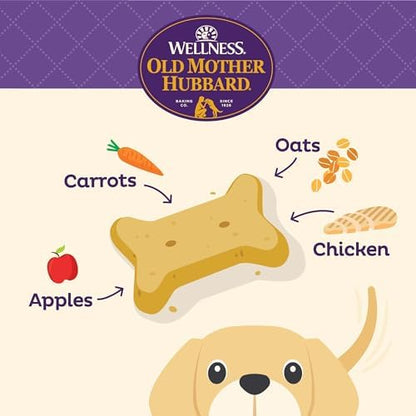 Old Mother Hubbard by Wellness Classic Natural Puppy Treats, Crunchy Oven-Baked Biscuits, Ideal for Training, Mini Size Dog Treats, 20 Ounce Bag (Pack of 2)