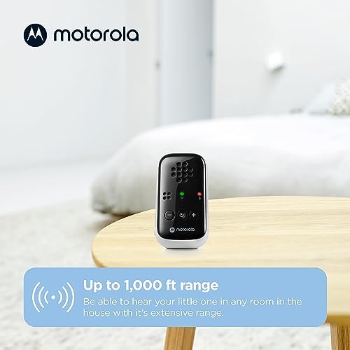 Motorola Nursery Audio Baby Monitor, No WiFi, 1000ft Range, Cry Detection, Portable Parent Unit, DECT, PIP10