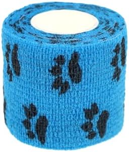 Self Adhesive Bandage Wrap Animal Cohesive Bandage Self Adherent Wrap First Aid Tape for Dogs Cats Horses Birds & Wrist Healing Ankle Sprain (2 Inch Green Set 6 Rolls)