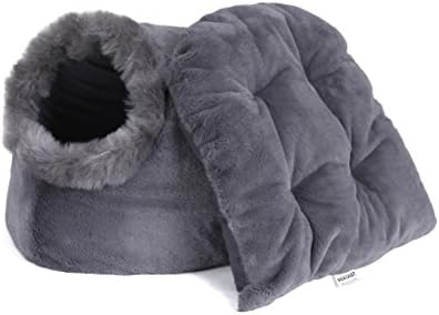 Cat Small Dog Cosy Bed Pets Igloo Bed Hideout Cave, Cushion Washable
