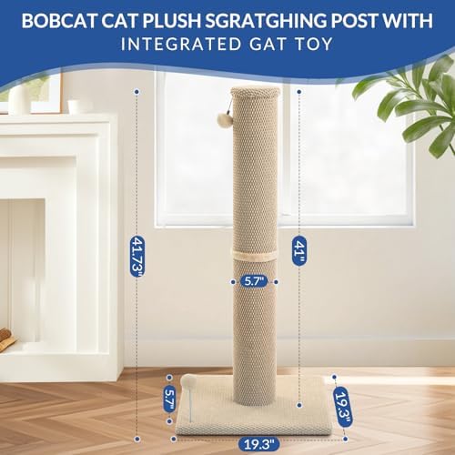 Cat Craft 41" Cat Scratching Post, Beige