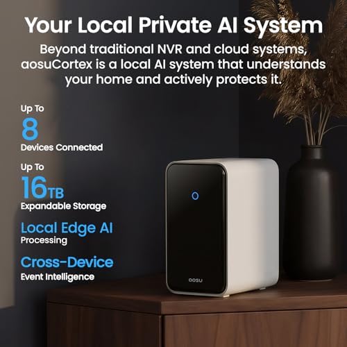 aosu Total-Watch Classic AI Suite, 3K Solar Security Camera Outdoor System