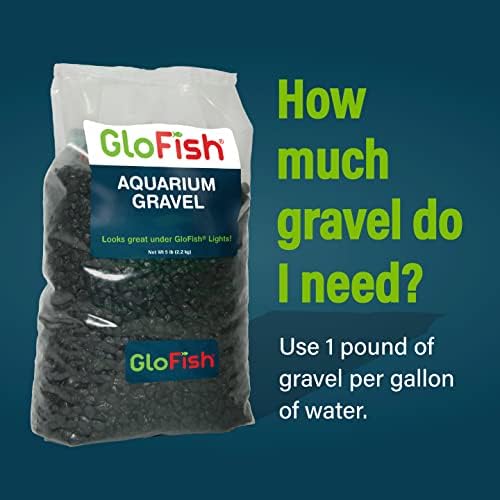 Glofish Aquarium Gravel, Solid Black, 5-Pound Bag