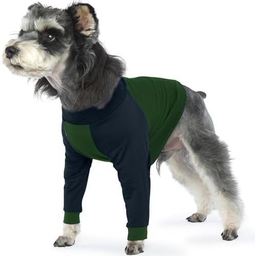 Lelepet Dog Recovery Sleeve for Wounds Front Legs, Stop Licking Dog Shirt