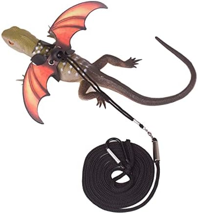 ADOGGYGO Bearded Dragon Lizard Leash Harness, 3 Size Pack, Orange
