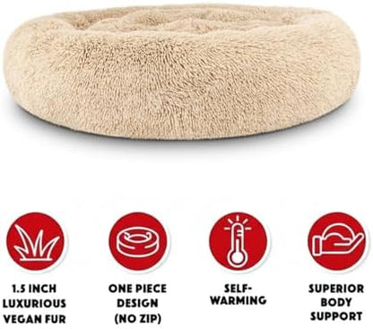 The Dog’s Bed Calming Donut Dog Bed, with Removable Zip Cover