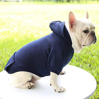 TAPBULL Dog Dresses, Fashionable Pet Dog Sweatshirt Clothes in Dark Colors, Cute Cat Birthday Dress Outfit (Red/Blue/Orange 3-Pack), X-Large