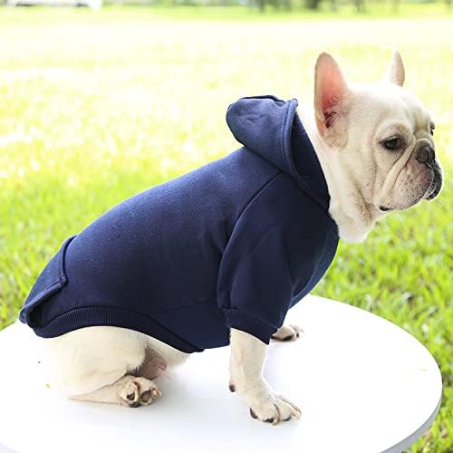 TAPBULL Dog Dresses, Fashionable Pet Dog Sweatshirt Clothes in Dark Colors, Cute Cat Birthday Dress Outfit (Red/Blue/Orange 3-Pack), Medium