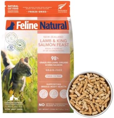 Feline Natural - High Protein Freeze Dried Dry Cat Food with 98% Meat