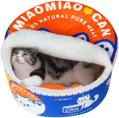 寵幸 Ramen Noodle Cat Bed, Soft Warm Washable for Cats Dogs