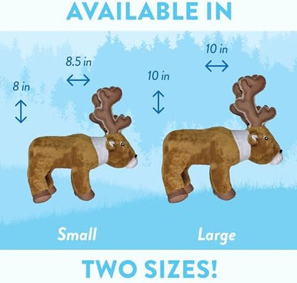 Spunky Pup Clean Earth Plush Caribou | Made from 100% Recycled Water Bottles | Small
