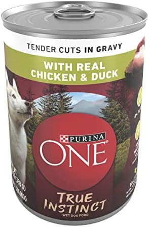 Purina ONE True Instinct High Protein Wet Dog Food, (12) 13 oz Cans