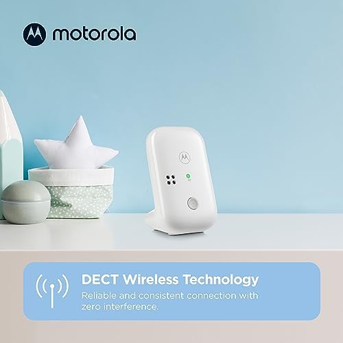 Motorola Nursery Audio Baby Monitor, No WiFi, 1000ft Range, Cry Detection, Portable Parent Unit, DECT, PIP10