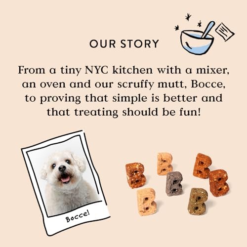 Bocce's Bakery Brushy Bites Soft Chewy Dog Treats, Apple Mint Flavor (6 oz)