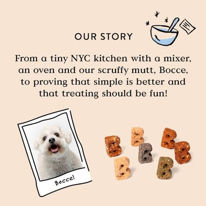 Bocce's Bakery Brushy Bites Soft Chewy Dog Treats, Apple Mint Flavor (6 oz)