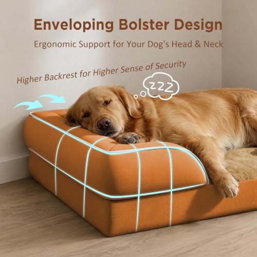 Comfort Expression Waterproof Orthopedic Dog Bed for Medium Size Dog