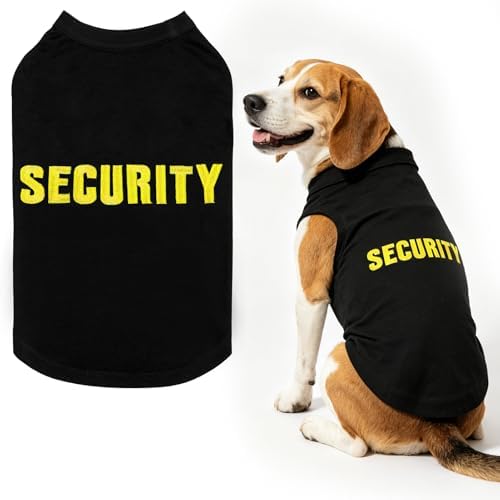 BINGPET Dog Security Shirt, Soft Cotton Puppy T-Shirt, Halloween Costumes