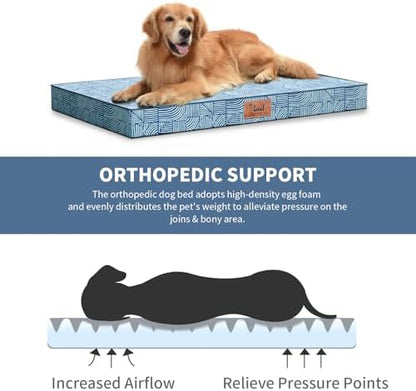 Jumbo Waterproof Orthopedic Dog Bed for Extra Large Dogs