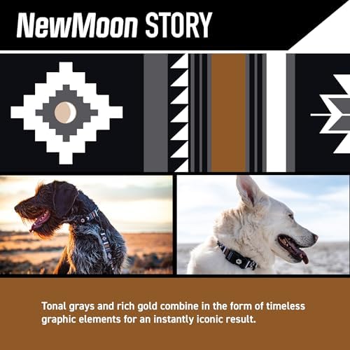 Wolfgang Wide Venture Dog Collar Newmoon Print Large