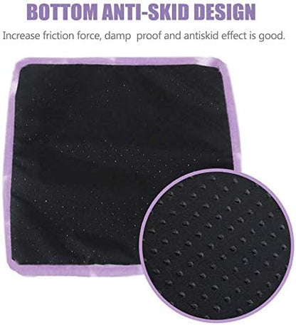 HOMEYA Small Animal Pet Bed, Sleeping House Habitat Nest for Guinea Pig Hamster Hedgehog Rat Chinchilla Hideout Bedding Snuggle Sack Cuddle Cup Cage Accessories with Washable Mat- XL(Purple)