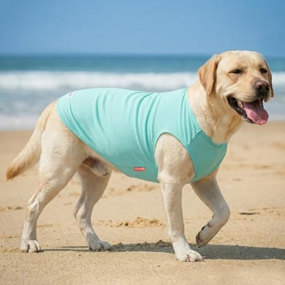 KYEESE 2Pack Dog Shirt for Large Dogs Soft Breathable T-Shirts, Duck+Blue
