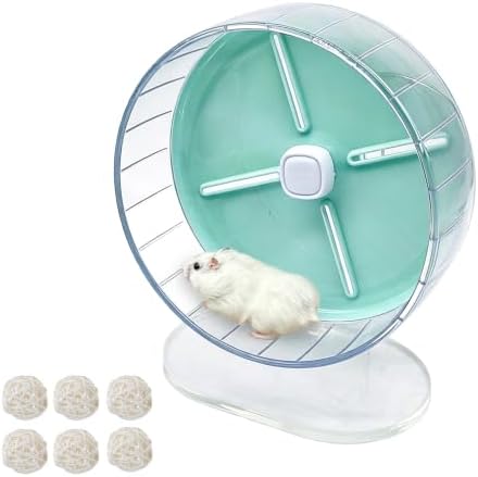 Silent Hamster Wheel,7.87 Inch Quiet Spinner Dwarf Hamster Running Wheel