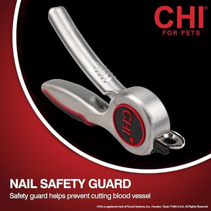 CHI for Dogs Guillotine Nail Trimmer with Soft Grip Handle, One Size