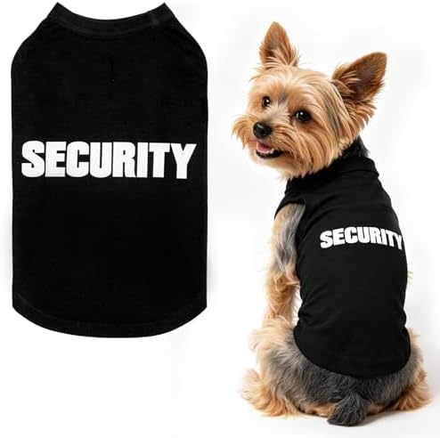 BINGPET Dog Security Shirt, Soft Cotton Puppy T-Shirt, Halloween Costumes